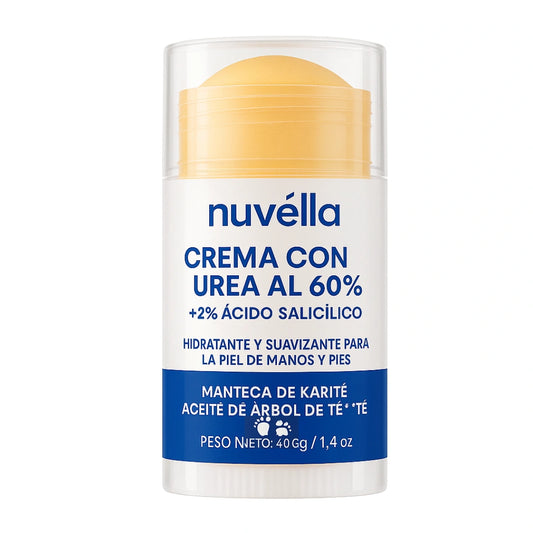 Crema en Barra reparadora de pies agrietados a base de Urea al 60%, Manteca de Karite y  Aceite de Arbol de Té.